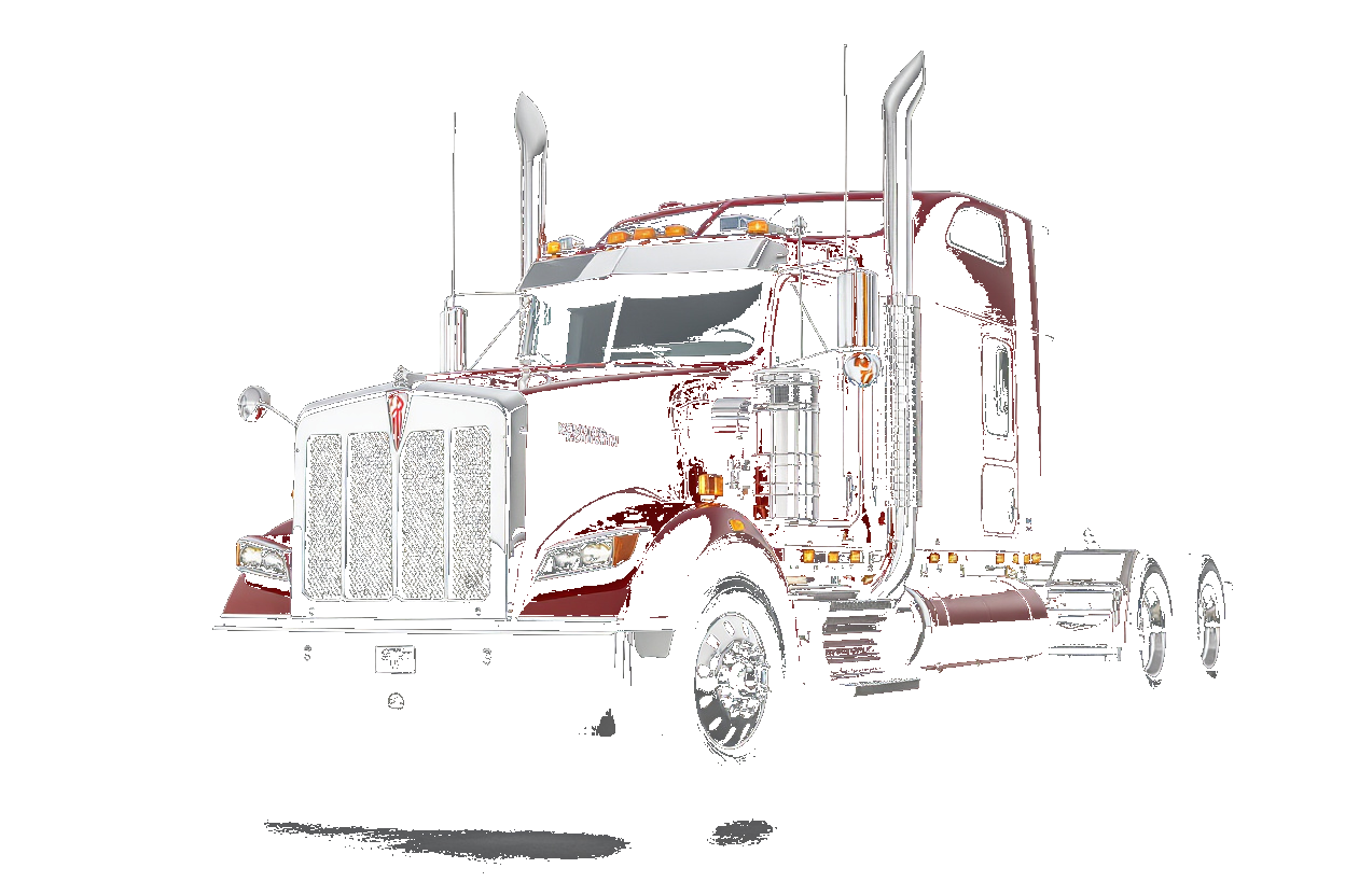 Professional CB Radio Equipped Semi Truck